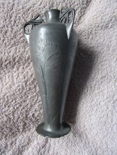ORIVIT ART NOUVEAU PEWTER VASE