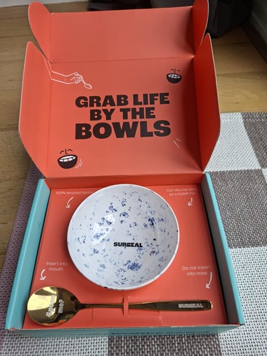 Surreal cereal bowl white - cereal,