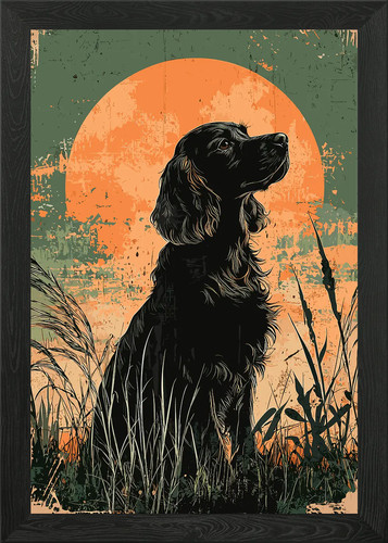 Cocker spaniel silhouette - cocker,