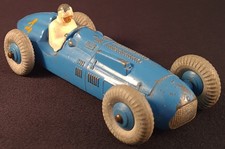 Vintage Dinky Toys No.23k #4 Talbot Lago Race Car Blue 1950's