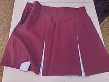 Gym Skirt Burgendy And White