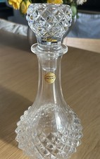 Vintage Crystal D’Arques French Glass Lead Crystal Decanter 26 Cm High