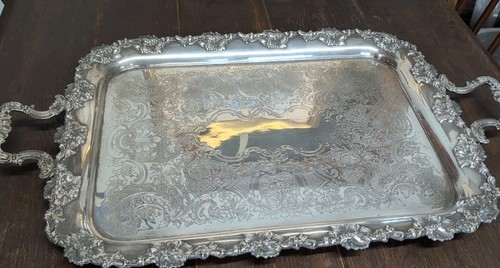 Vintage ornate silver - silver, plate