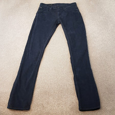 Armani Exchange Mens Jeans 30x33 Grey J130 Skinny Slim Corduroy Cords W30 L33