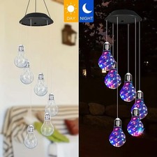 Solar Wind Chimes Color Changing LED Light Yard Decor Gift for Mom Grandma Women