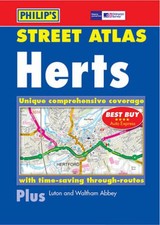 Street Atlas Hertfordshire by Philips Sheet map, folded Book The Cheap Fast Free
