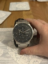 BOSS Peak 2.0 Chronograph 45mm Blue Matte Dial Steel Bracelet Watch 1514189