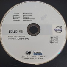 2010 Volvo RTI sat nav Map navigation DVD S80 V70 X C60 XC70  DVD C NOT UK