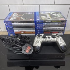 Sony PS4 PlayStation 4 Console 500Gb Black PAL UK + 14 Games + Controller Bundle