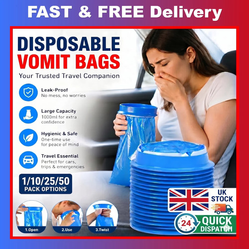 10pcs disposable vomit bags - 10pcs,