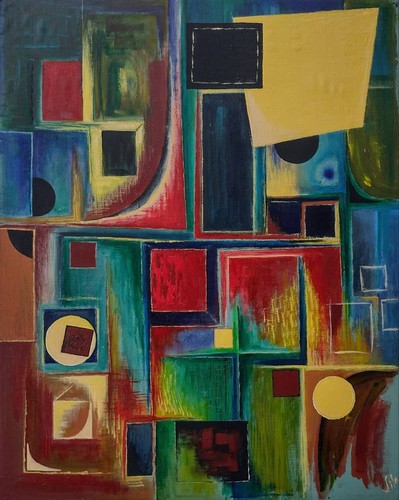 Original framed painting - original,