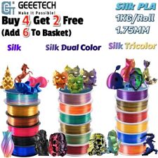 【Buy 4 Get 2 Free,Add 6】GEEETECH 3D Printer Filament 1KG PLA Silk/Dual/Tricolor