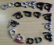 Bike Saddle Seat Post Clamp Bolt Quick Release QR Saddle Seatpost Stem MTB Road