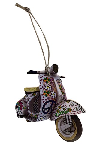 Flower vespa scooter christmas - vespa,