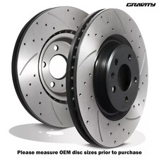 FRONT DRILLED GROOVED 345MM