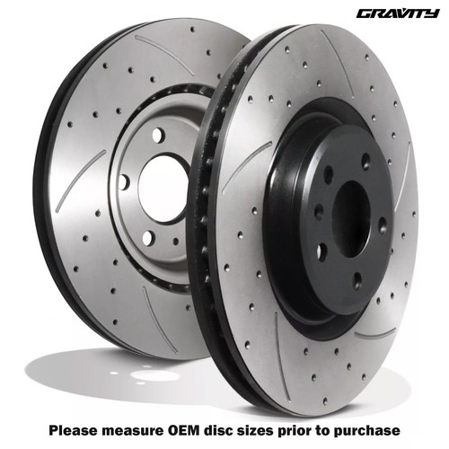 Front drilled grooved 345mm - grooved,