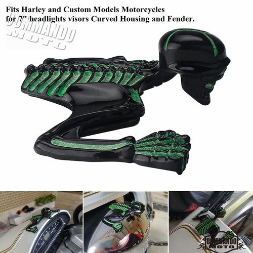 Headlight visor skull - headlight,
