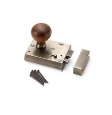 Antique Brass Rim Latch Lock