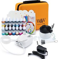 Airbrush Cake Decorating Kit | 13 Colours + Stencils | Spraytidy + Carry Case