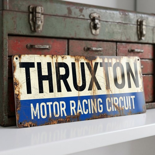 Thruxton circuit metal - metal, sign