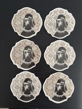 6 Baci Milano I Love Dog Side Coasters Dacshund sausage Dog NEW