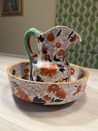 Antique ironstone china jug - china, &