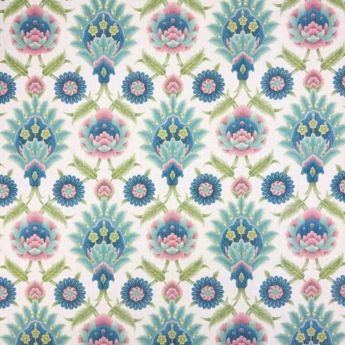 Printed linen look upholstery - printed,