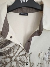 Designer Gerry Weber Unusual Top in Cream Size 12 Washable Immaculate Condition