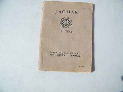 Jaguar type owners manual - jaguar,
