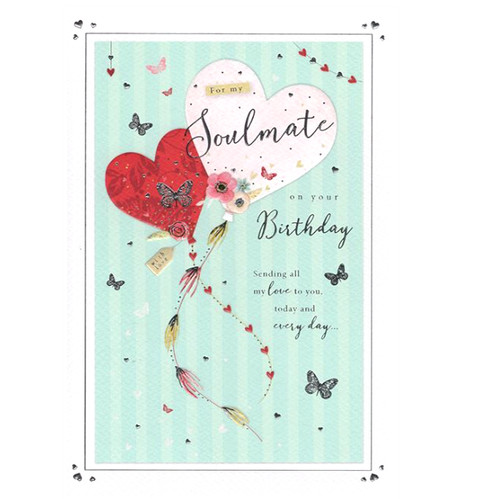 Birthday card soulmate - soulmate., one
