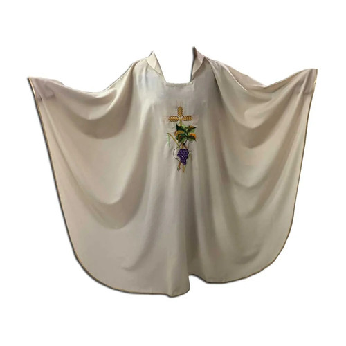 Cream wheat grape chasuble - cream,
