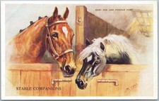 Vintage Postcard Stable