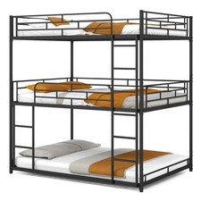 COSTWAY Metal Triple Bunk Bed