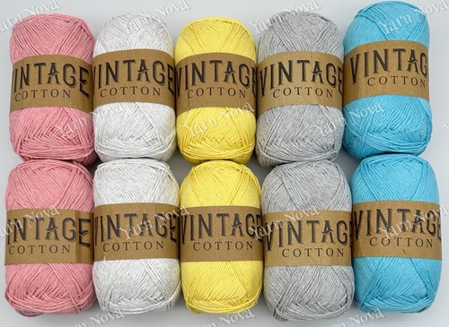 Vintage cotton yarn - cotton, bundle