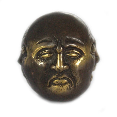 Four face buddha brass statue - four,