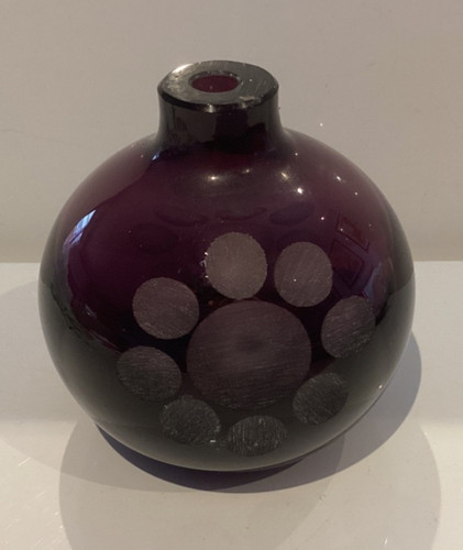 Vintage purple art - art, glass