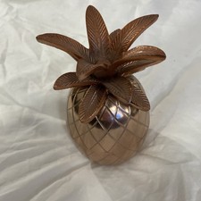 Oliver Bonas Small Copper Coloured Pineapple Ice Bucket/Container