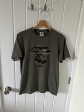 AAPE by A Bathing Ape urban army t-shirt in green Size Small