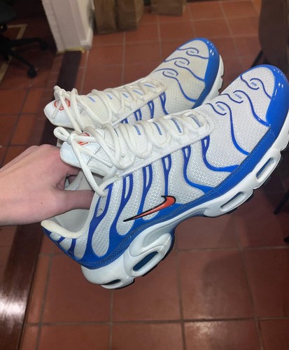 Nike air max plus - white, blue