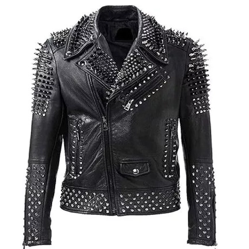New studded leather - new,