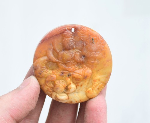 Chinese yellow jade carving - jade,