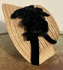 Beautiful old twin straw - , hat