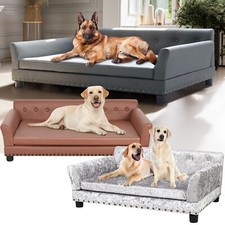 BingoPaw Large Dog Sofa Bed Deluxe Elevated Orthopedic Foam Couch Beds Non-Slip