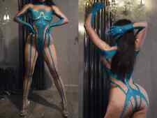 🔥 Women’s Pole Dance Nightclub Outfit – Rhinestone Jumpsuit | Rave Festival