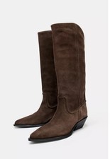 Zara Viral Brown Split Suede
