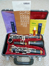 Yamaha 26II Clarinet in Case with accessories and owners manual