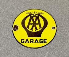 VINTAGE AA GARAGE PORCELAIN
