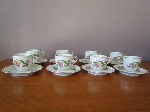 Coffee cups 8 - 8, saucers