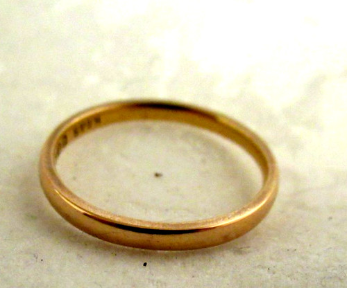 22ct gold curtain ring - , sm