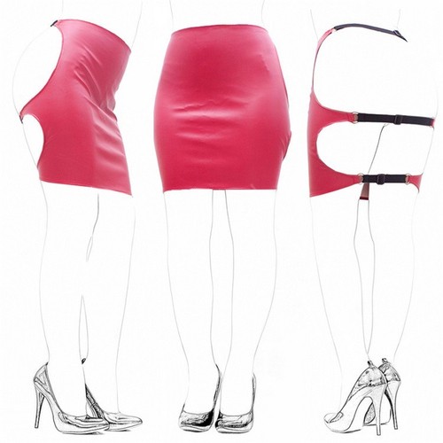 Wetlook red pvc style - red,